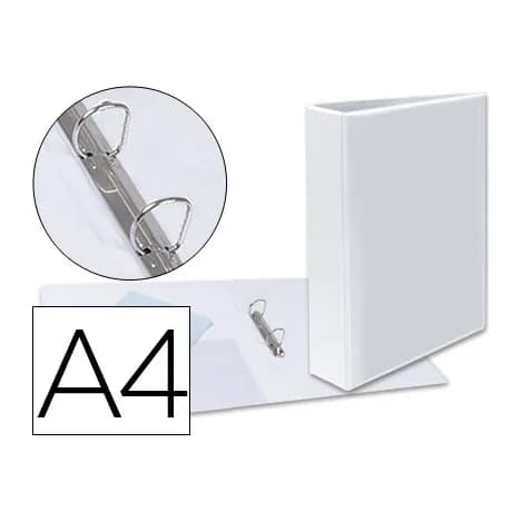 Esselte Carpeta canguro 2 anillas mixtas 40mm esselte a4 plastico blanca