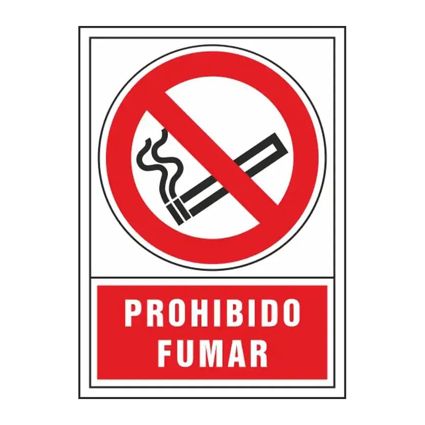 Syssa Pictograma syssa señal de prohibicion prohibido fumar en pvc 245x345 mm