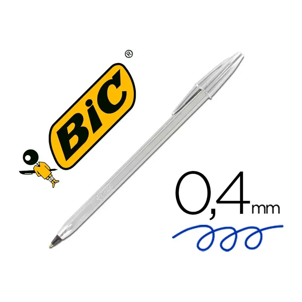Bic Boligrafo bic cristal celebration plata tinta negra unidad