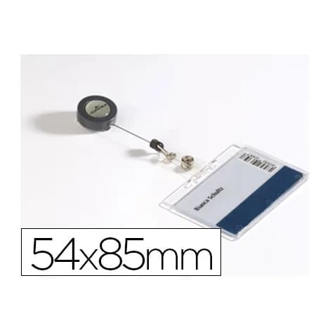 Durable Identificador con cordon extensible durable uso vertical/horizontal 54x85 mm