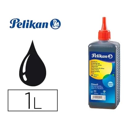 Pelikan Tinta china pelikan negra bote 1 litro