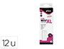 Barra Termofusible Plico Cola Max Xl Baja Temperatura 11,5 mm de Diametro x 200 mm de Alto Blister de 12 Unidades