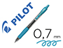 Boligrafo Pilot G-2 Azul Turquesa Tinta Gel Retractil Sujecion de Caucho