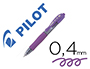 Boligrafo Pilot G-2 Pixie Violeta Tinta Gel Retractil Sujecion de Caucho