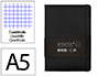 Cuaderno con Gomilla Antartik Notes Tapa Dura A5 Hojas Cuadricula Negro 100 Hojas 80 gr Fsc