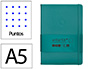 Cuaderno con Gomilla Antartik Notes Tapa Dura A5 Hojas Puntos Verde Aguamarina 100 Hojas 80 gr Fsc