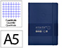 Cuaderno con Gomilla Antartik Notes Tapa Blanda A5 Hojas Cuadricula Azul Marino 80 Hojas 80 gr Fsc