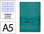 Cuaderno con Gomilla Antartik Notes Tapa Blanda A5 Hojas Cuadricula Verde Aguamarina 80 Hojas 80 gr Fsc