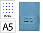 Cuaderno con Gomilla Antartik Notes Tapa Blanda A5 Hojas Puntos Azul Claro 80 Hojas 80 gr Fsc