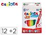Rotulador Carioca Joy Estuche de 12 Unidades Colores Surtidos + 2 Gratis