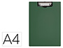 Carpeta Q-Connect Miniclip Superior DIN A4 Plastico 50% Reciclado Verde Oliva Grosor 2,1 mm