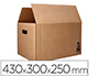 Caja para Embalar Q-Connect Americana Ultra Resistente con Asas Carton Canal Doble 7 mm Color Kraft 430x300x250 mm