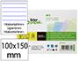 Tarjeta Liderpapel para Estudiar Rayada Cartulina de Colores 170gr 100x150mm Paquete de 200 Unidades