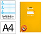 Cuaderno Espiral Liderpapel A4 Pautaguia Tapa Dura 80h 90gr Cuadro Pautado 4mm Color Amarillo