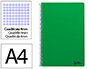 Cuaderno Espiral Liderpapel A4 Smart Tapa Blanda 80h 75gr Cuadro 4mm con Margen Color Verde