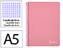 Cuaderno Espiral Liderpapel A5 Witty Tapa Dura 80h 90gr Cuadro 4mm con Margen Color Rosa