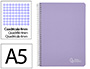 Cuaderno Espiral Liderpapel A5 Witty Tapa Dura 80h 90gr Cuadro 4mm con Margen Color Violeta