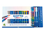 Rotulador Giotto Turbo Pro Acuarelable Doble Punta Estuche de 15 Unidades Colores Surtidos