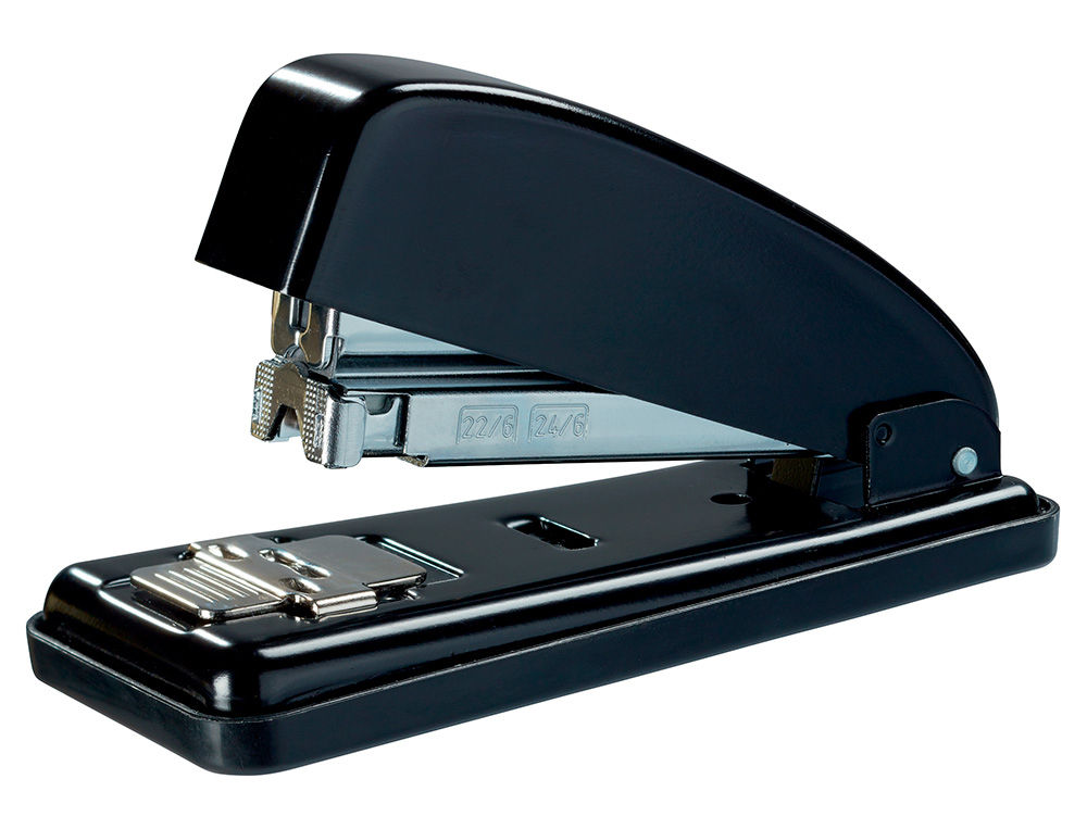 Grapadora Petrus 226 Negra Capacidad 30 Hojas