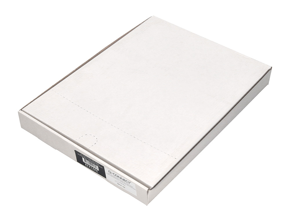 Carpeta Dossier Uñero Plastico Q-Connect DIN A4 120 Micras Colores Surtidos Caja de 100 Unidades