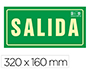 Pictograma Syssa Señal de Salida en PVC Fotoluminiscente 320x160 mm
