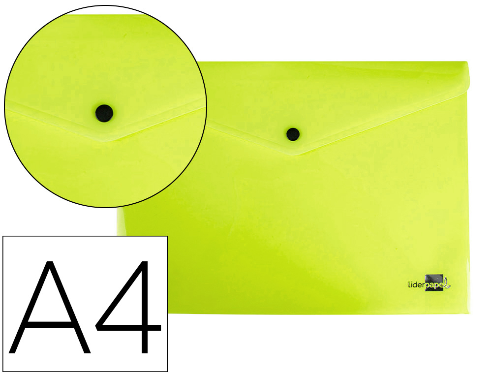 Carpeta liderpapel dossier broche 34040 polipropileno din a4 roja transparente 50 hojas