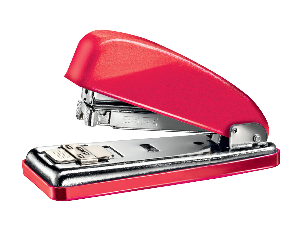 Grapadora petrus 226 classic wow azul metalizado capacidad 30 hojas en blister