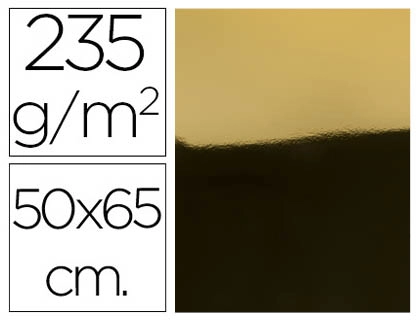 Cartulina Liderpapel 50x65 cm 235g/m2 Metalizada Oro