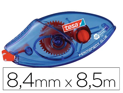 Pegamento Tesa Roller Permanente Ecologico Desechable 8,4 mm x 8,50 mt