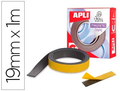Cinta Adhesiva Apli Magnetica 19mm x 1m