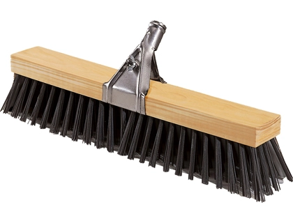 Cepillo Barrendero Madera Reforzado Cerdas Polipropileno 520x90 mm Contiene Pinza y Palo