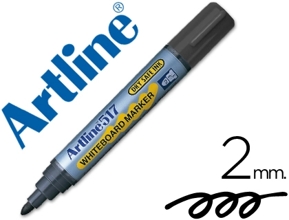 Rotulador Artline Pizarra Ek-517 Negro Punta Redonda 2 mm Tinta de Bajo Olor