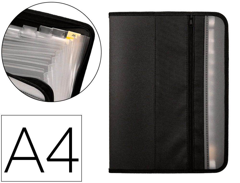 Carpeta Liderpapel Clasificador Fuelle Polipropileno A4 13 Departamentos Cierre