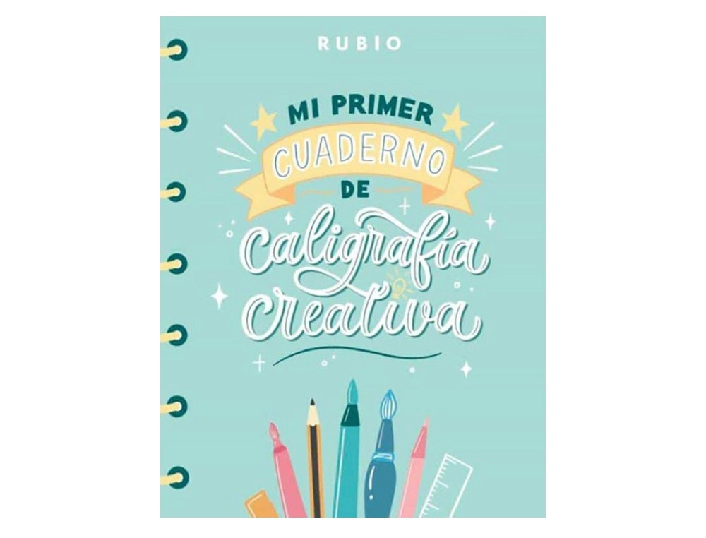 Mi primer cuaderno de caligrafia creativa rubio encuadernacion rustica 108 paginas 205x265 mm
