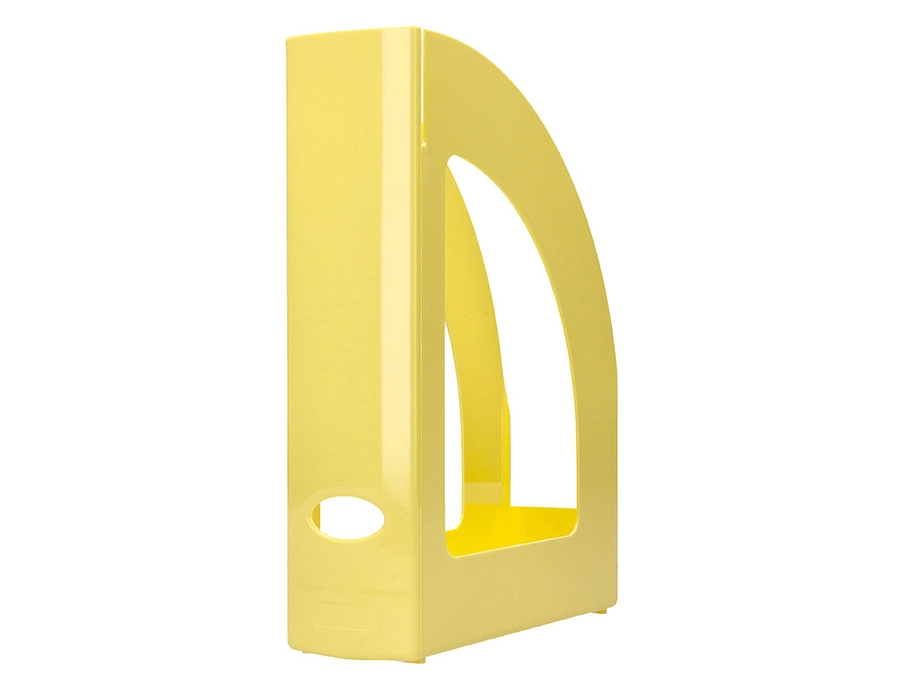 Revistero Plastico Q-Connect Color Amarillo Pastel 320x250x80 mm