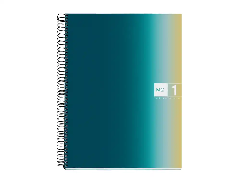 Cuaderno Espiral Miquelrius DIN A4 80 Hojas 90 gr Cuadro 5 mm Tapa Forrada Aurora Iceland