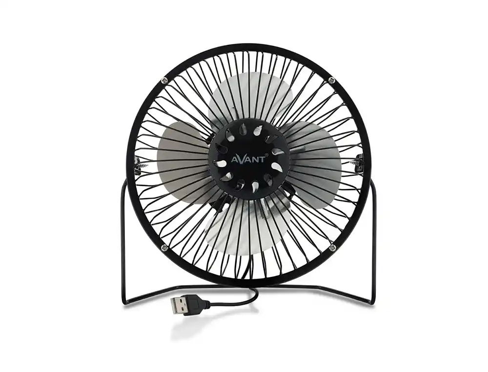 Ventilador Sobremesa Avant 3w Diametro 150 mm Alimentacion USB Longitud Cable 1 mt Color Negro