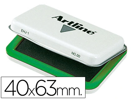 Tampon Artline Nº00 Verde 40x63 mm