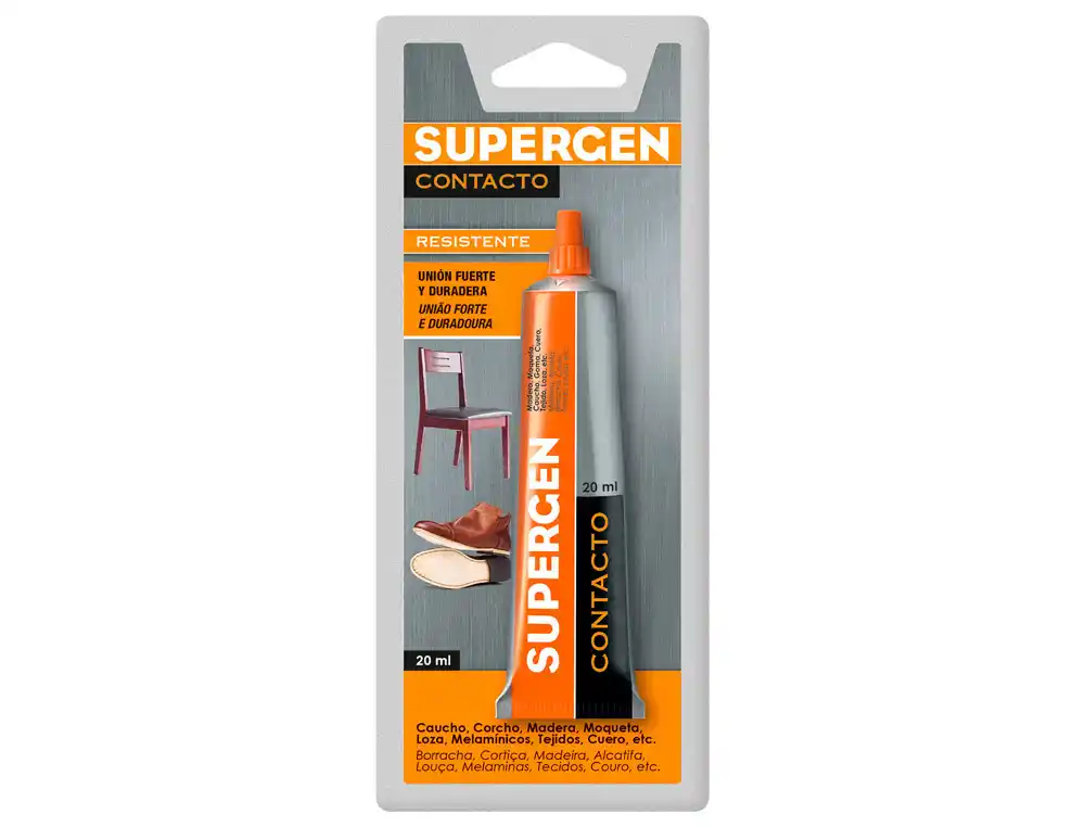 Pegamento Supergen Contacto 20 ml Unidad