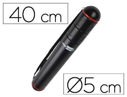 Portaplanos Plastico Liderpapel Diametro 5 x 40 cm No Extensible Negro