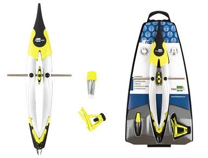 Compas Liderpapel One con Bigotera Adaptador Universal Yminas Colores Surtidos