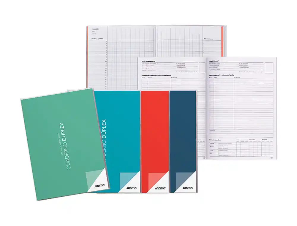 Cuaderno Duplex Additio A4 Evaluacion Continua Mas Tutoria