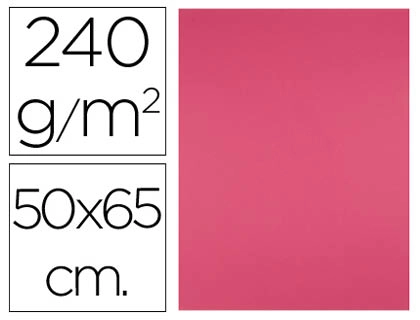 Cartulina Liderpapel 50x65 cm 240g/m2 Fucsia Paquete de 25 Hojas