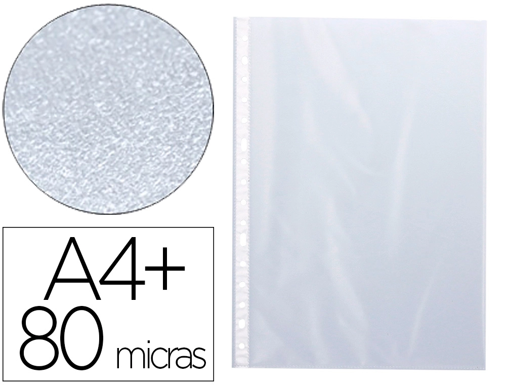 Funda Multitaladro Q-Connect Folio 80mc Piel de Naranja Bolsa de 10 Unidades