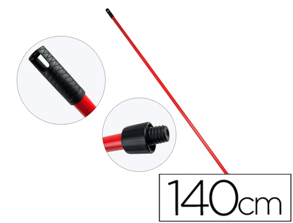 Palo de Escoba o Fregona Metal Universal con Adaptador Sp 140 cm