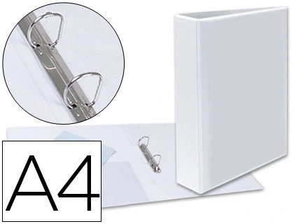 Carpeta Canguro 2 Anillas Mixtas 40mm Esselte A4 Plastico Blanca