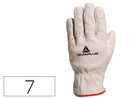 Guantes Deltaplus Piel Vacuno Especial para Todo Tipo de Trabajos el Mas Vendido del Mercado Talla 7