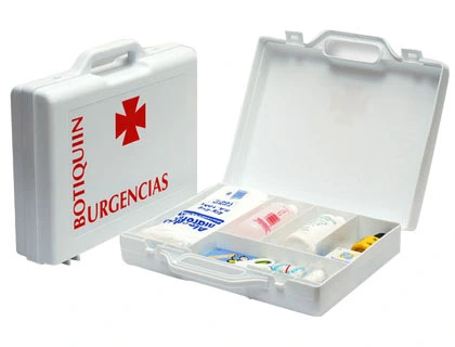 Botiquin Polipropileno con Material para Primeros Auxilios Forma de Maletin 270x230x70 mm