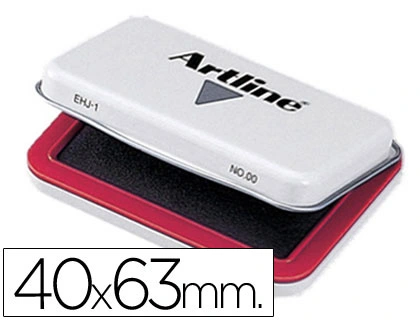 Tampon Artline Nº00 Rojo 40x63 mm
