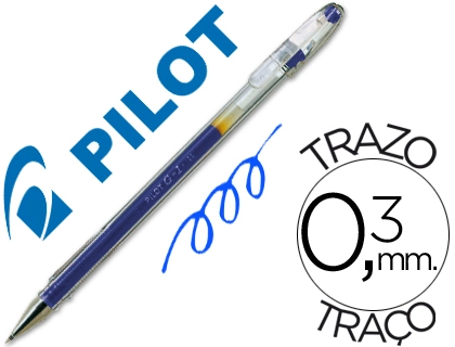 Boligrafo Pilot G-1 Azul Tinta Gel